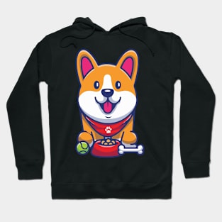 Corgi Dog Cute Funny Happy Hoodie